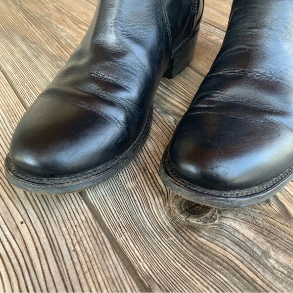 LANE Boots Black Zip Western Riding Boot / LB0216B. Size 10. - Picture 8 of 11